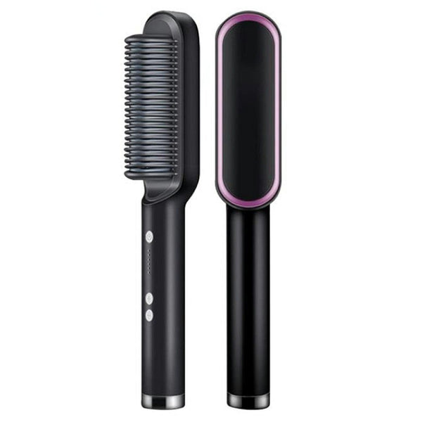 Multifunctional Professional Hair Straightener Tourmaline Ceramic Hair Curler Brush Hair Comb Straighteners Curling Hair Iron